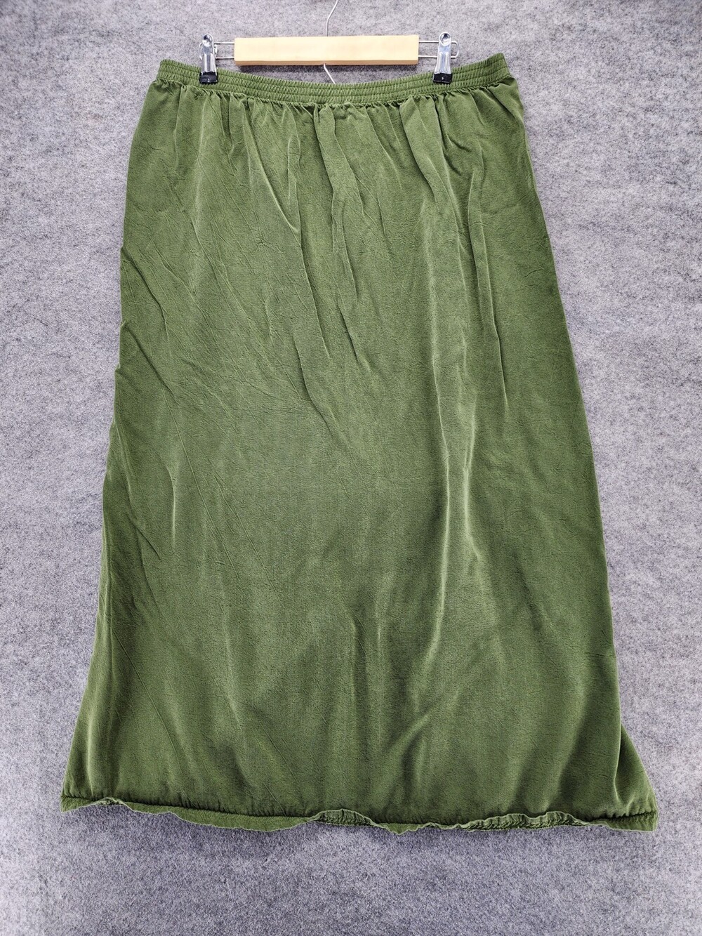 Tianello Maxi Skirt Womens XL Pull On Green